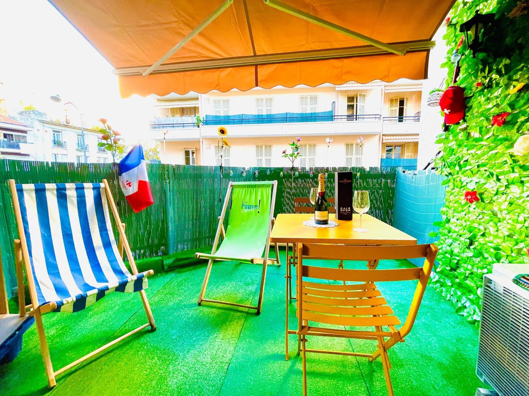 Confortable Studio A Nice Centre Cote Plage Bel Terrasse Paddle 外观 照片