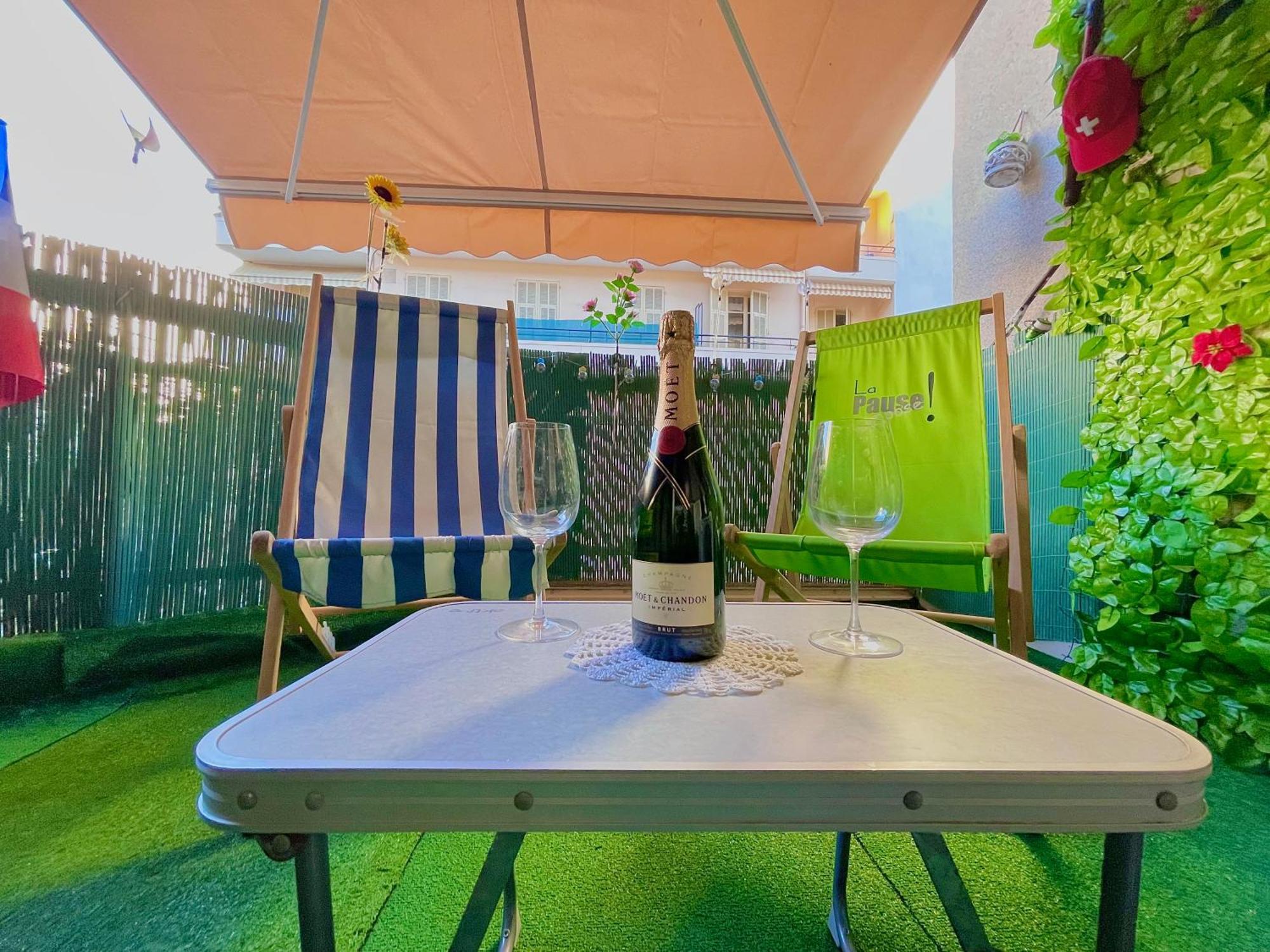 Confortable Studio A Nice Centre Cote Plage Bel Terrasse Paddle 外观 照片