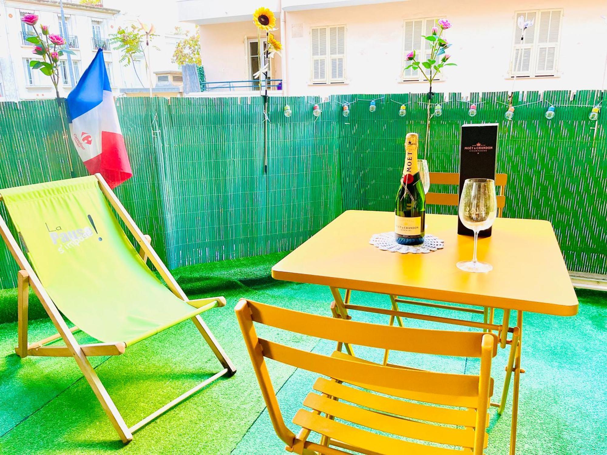 Confortable Studio A Nice Centre Cote Plage Bel Terrasse Paddle 外观 照片