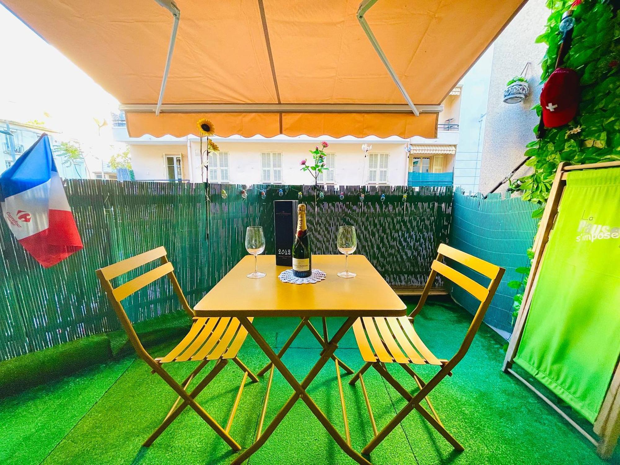 Confortable Studio A Nice Centre Cote Plage Bel Terrasse Paddle 外观 照片