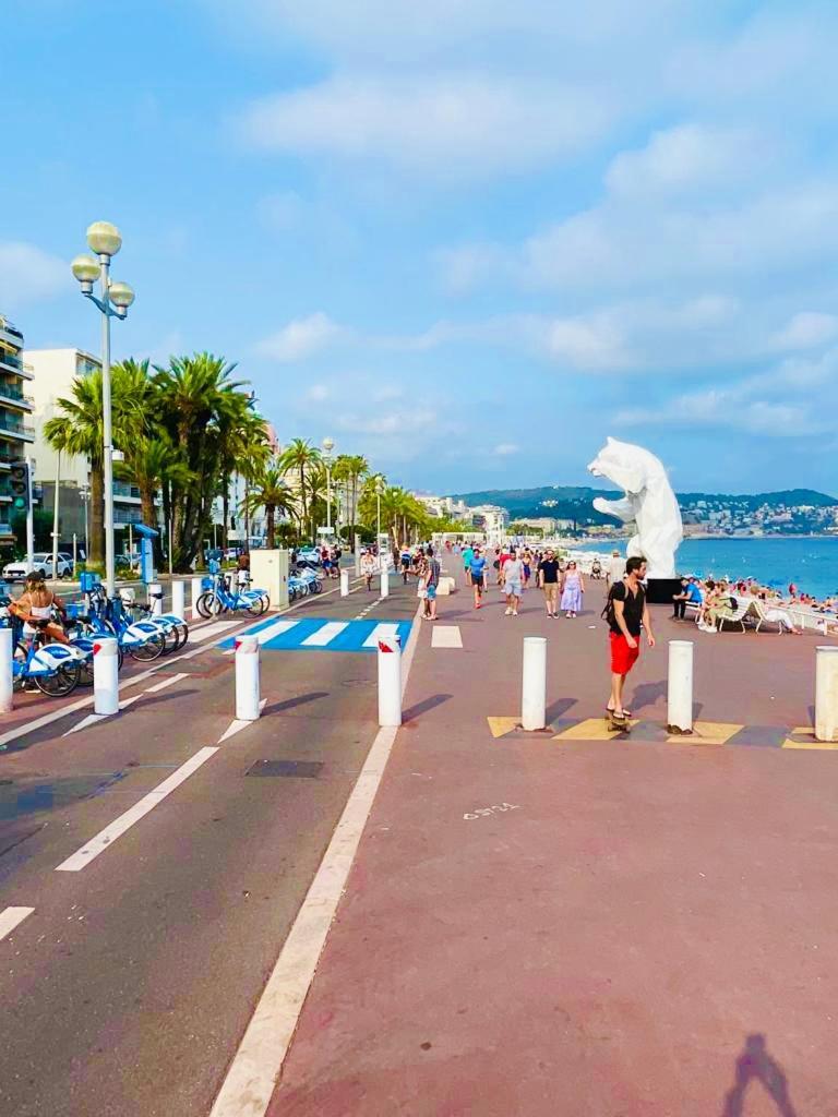 Confortable Studio A Nice Centre Cote Plage Bel Terrasse Paddle 外观 照片